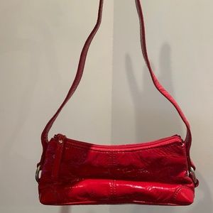 Red Patent Leather Clutch